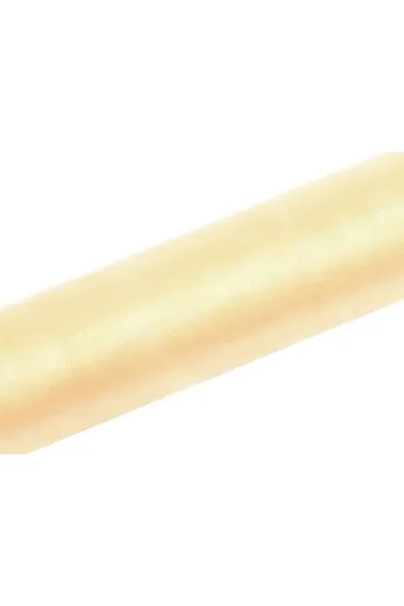 PartyDeco Organza g�adka kremowa 0,16x9m
