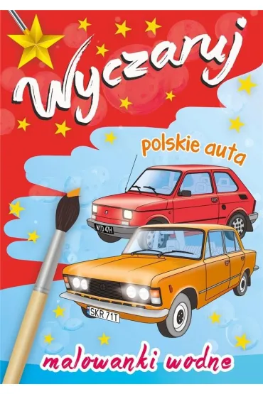 Malowanka Wodna A4 Wyczaruj polskie auta. Malowanki wodne SKRZAT 072341