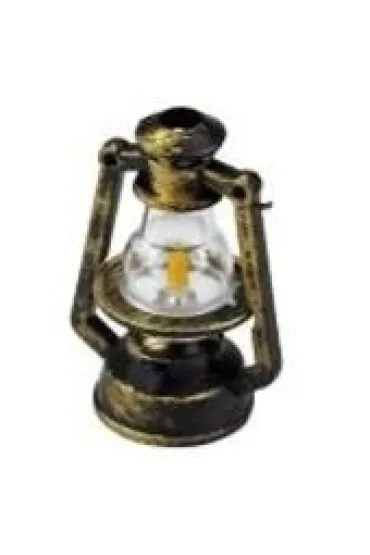 Titanum Lampa naftowa 37x50mm plastikowa miniaturowa z�ota