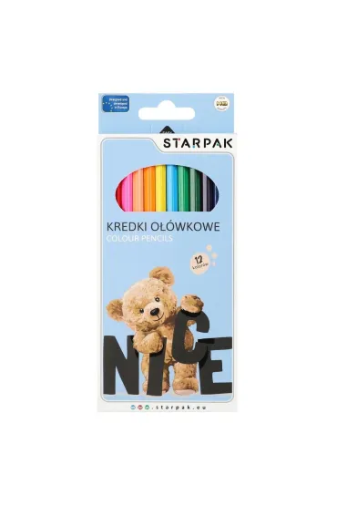 Kredki o��wkowe 12 kolor�w Mi� STARPAK 580599