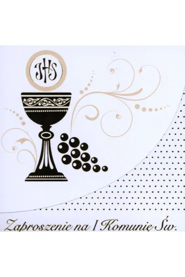 Pol-Mak Kartki Zaproszenie okazjonalne z kopert� 12x12 cm