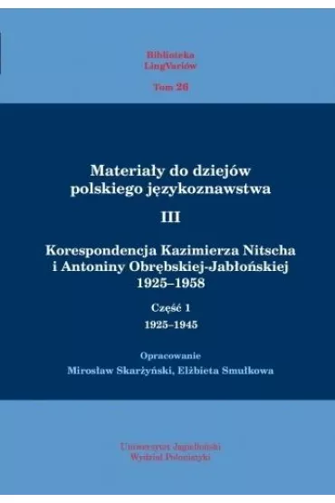 Materia�y do dziej�w pol. j�zykoznawstwa 3 T.1-2
