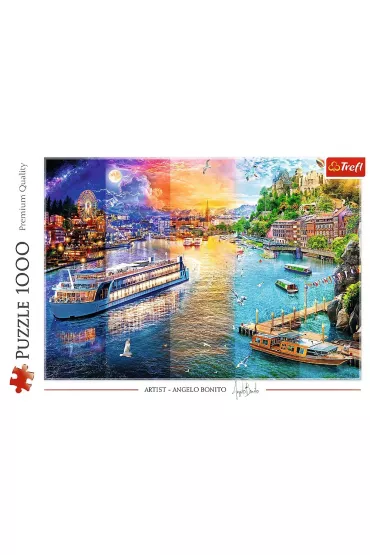 Puzzle 1000 el. Rejs po rzece Trefl