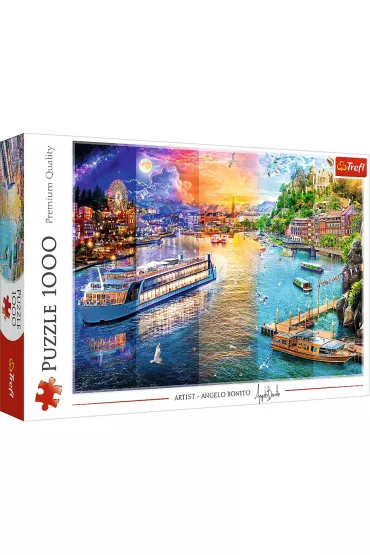 Puzzle 1000 el. Rejs po rzece Trefl