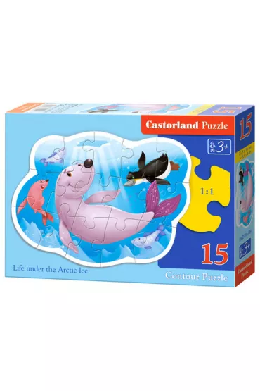 Puzzle 15 el. �ycie pod arktycznym lodem Castorland