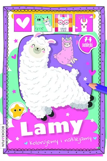 Lamy. Kolorujemy i naklejamy