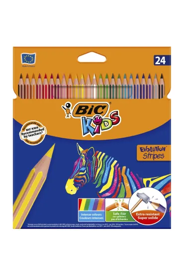 Bic Kredki Eco Evolution Stripes 24 szt.