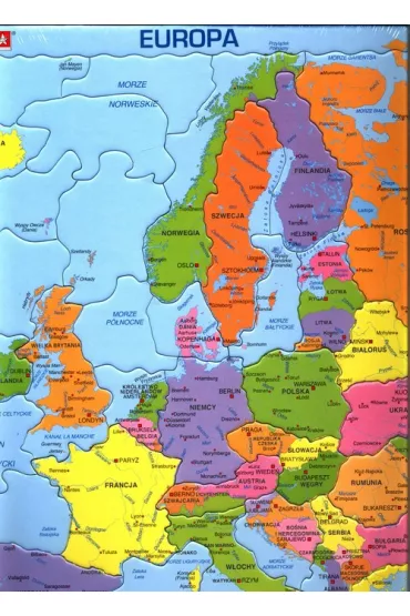 Puzzle 37 el. Mapa Europa polityczna Larsen