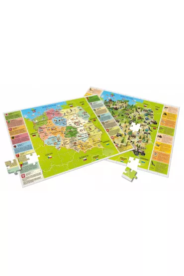 Puzzle 108 el. Ma�y Geniusz. Moja Polska Lisciani