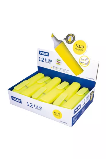 Milan Zakre�lacz Fluo p�aski 12 szt.
