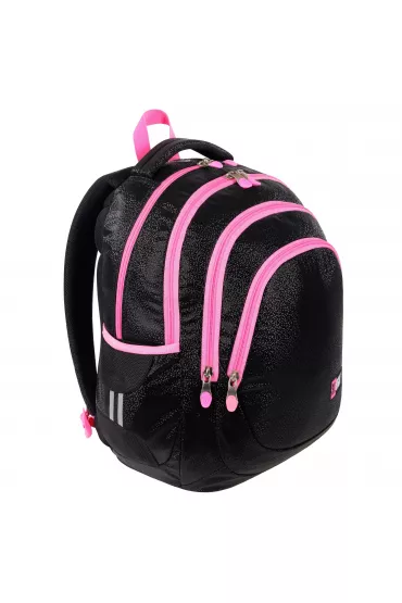 St. Majewski Plecak 4-komorowy Black Glitter 17 cali