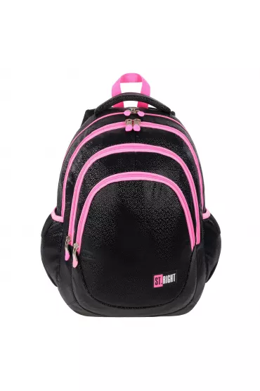 St. Majewski Plecak 4-komorowy Black Glitter 17 cali