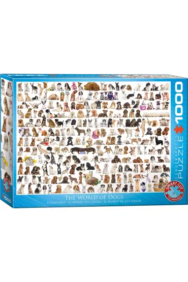 Puzzle 1000 el. �wiat ps�w Eurographics