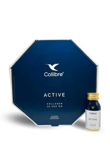 Collibre Collagen (10 000 mg) active shot suplement diety Zestaw 15 x 60 ml
