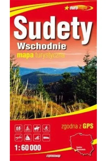 Sudety Wschodnie mapa turystyczna 1:60 000