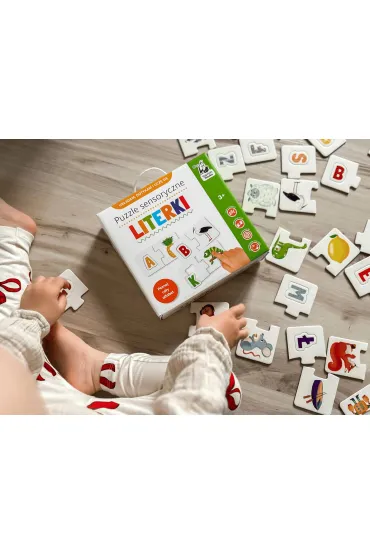 Puzzle sensoryczne. Literki. Kapitan Nauka Edgard