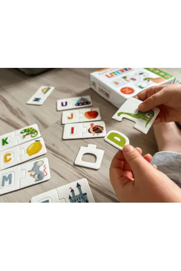 Puzzle sensoryczne. Literki. Kapitan Nauka Edgard