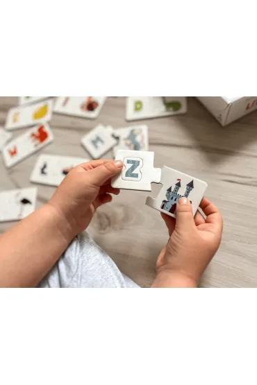 Puzzle sensoryczne. Literki. Kapitan Nauka Edgard