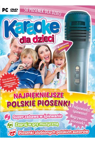 Karaoke dla dzieci najpi�kniejsze polskie piosenki z mikrofonem pc dvd