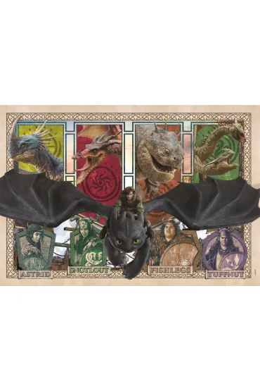 Puzzle Super 300 el. How To Train Your Dragon Clementoni