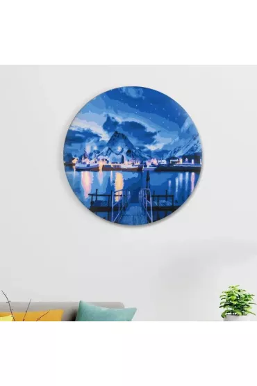 Twoje Hobby Malowanie po numerach okr�g�e - Nocny widok 40cm