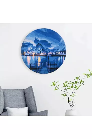 Twoje Hobby Malowanie po numerach okr�g�e - Nocny widok 40cm