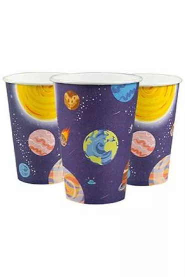 Arpex Kubki papierowe Galaxy 200ml 8 szt.