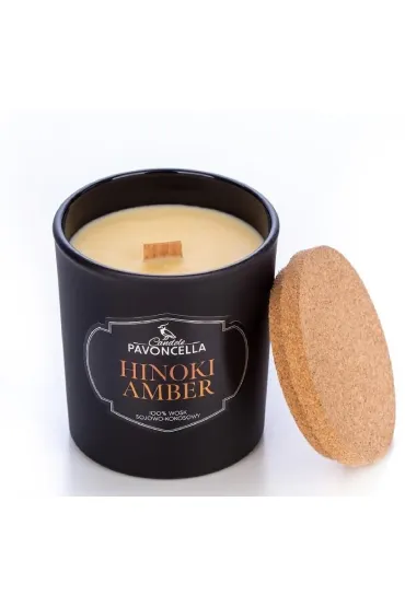�wieczka sojowa Hinoki Amber czarna 135 g