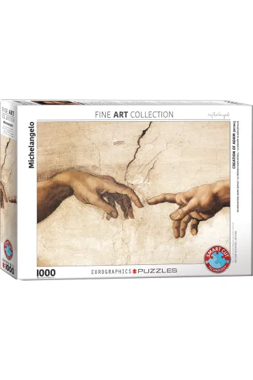 Puzzle 1000 el. Stworzenie Adama, Micha� Anio� Eurographics