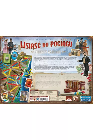 Wsi��� do Poci�gu: Legacy - Legendy Zachodu - Matt Leacock, Alan R. Moon, Rob Daviau