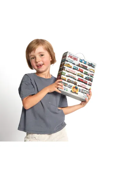 Puzzle dwustronne 54 el. Poci�gi Bright Junior Media