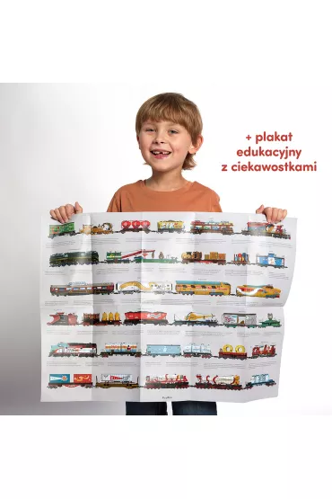 Puzzle dwustronne 54 el. Pociągi Bright Junior Media | TaniaKsiazka.pl