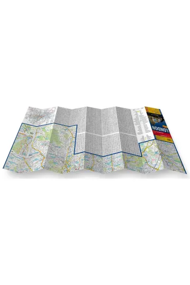 London laminowany plan miasta 1:17 500