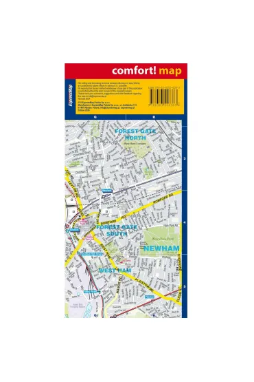 London laminowany plan miasta 1:17 500