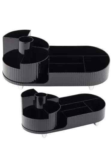 LeanToys Organizer wielofunkcyjny obrotowy czarny