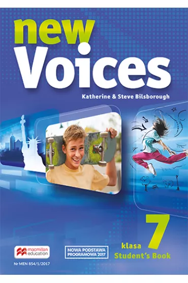 New Voices. Klasa 7. Ksi��ka ucznia. J�zyk angielski. Szko�a podstawowa - Katherine Bilsborough, Steve Bilsborough