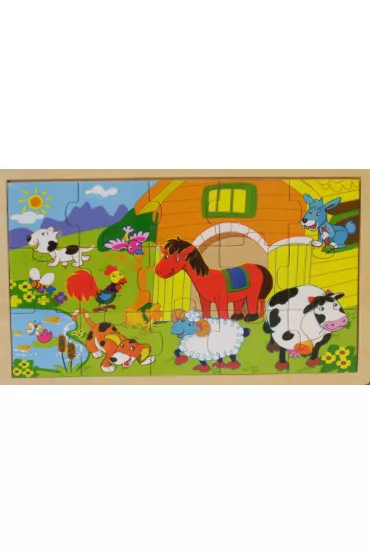 Puzzle drewniane 15 el. Zwierz�ta Brimarex