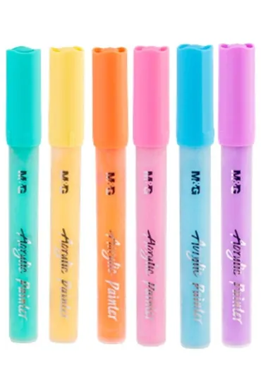 M&G Markery akrylowe pastel 6 szt.