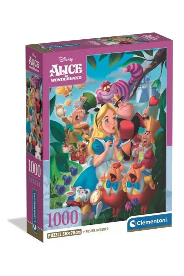 Puzzle 1000 el. Compact Alice In Wonderland Clementoni