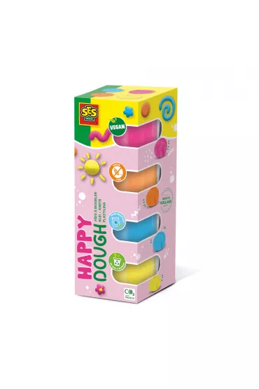 Ses Creative Plastelina Happy 4x90g