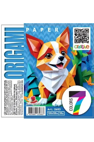 Fresh Papier do origami 120x120 35 arkuszy 80g/m2 Pies