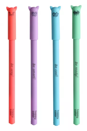 Happy Color D�ugopis �elowy CATS, niebieski, 0.5 mm
