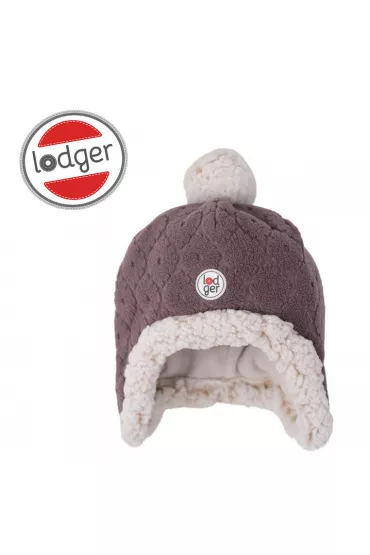 Lodger Dwuwarstwowa zimowa czapeczka z polaru wrzosowa Fleece Mauve 1-2 l.