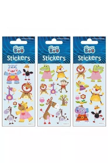 Sticker Boo Naklejki silver Animals 3