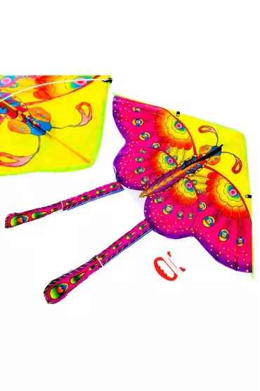 Latawiec du�y 90cm motyl fioletowy