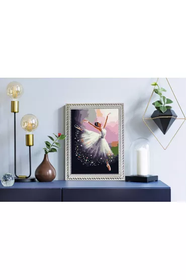 Twoje Hobby Malowanie po numerach - Balerina w bia�ym 40x50cm