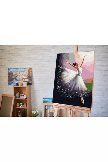 Twoje Hobby Malowanie po numerach - Balerina w bia�ym 40x50cm