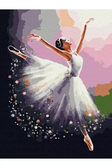 Twoje Hobby Malowanie po numerach - Balerina w bia�ym 40x50cm