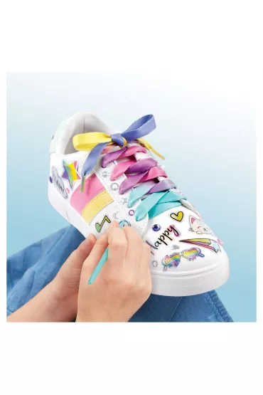 Zestaw kreatywny. Ozdoby na buty. Sticker Chic Rainbow Make it real