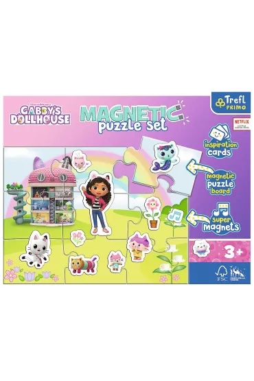 Puzzle magnetyczne. Poznaj �wiat Gabi - Koci Domek Gabi Trefl